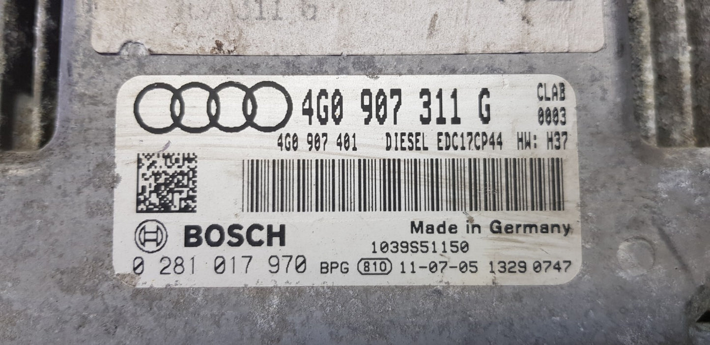 Audi Motorsteuergerät Steuergerät 4G0907311G 0281017970
