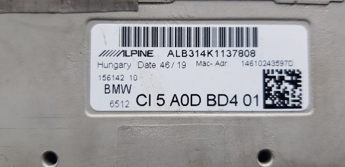 BMW Navigationssystem Radio Headunit 6512 CI 5A0DBD4 01