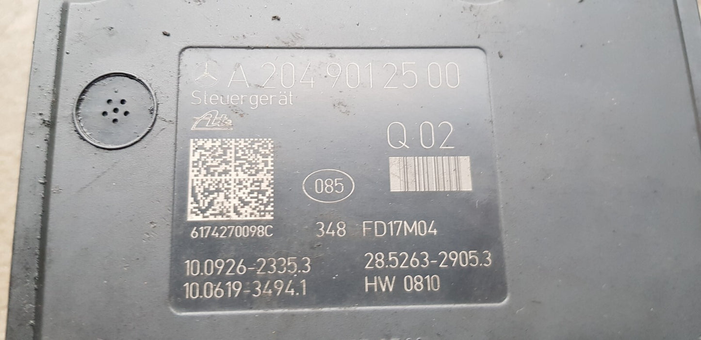 Mercedes W204 ABS Hydraulikblock Pumpe Steuergerät A 2049012500 A 2044313912