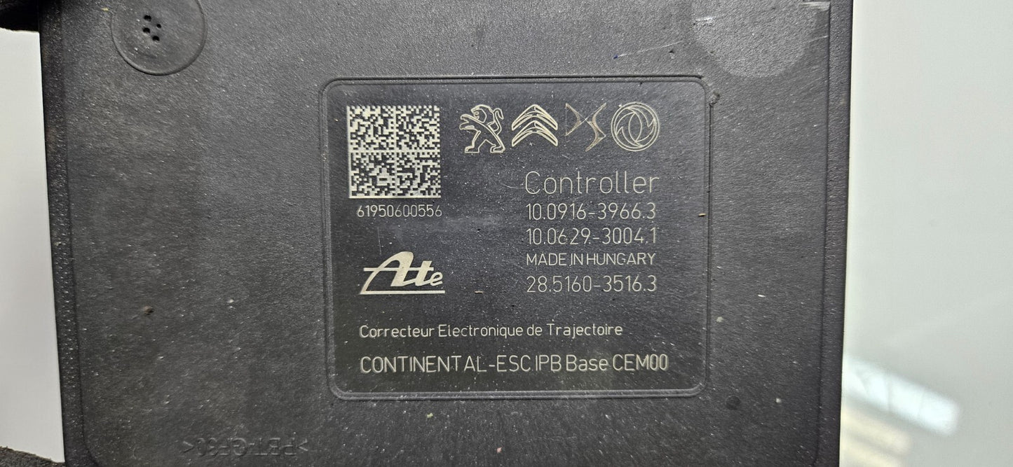 Citroen DS3 ABS Hydraulikblock Steuergerät 9833189080 10.0916-3966.3 ♻️