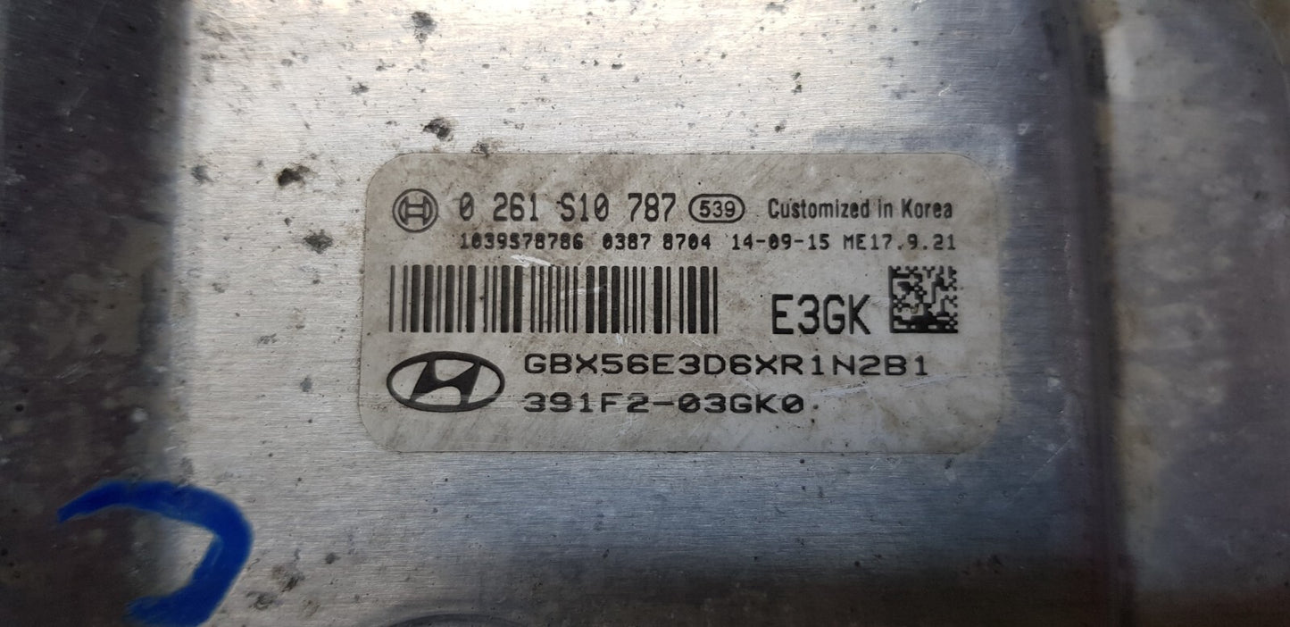 Hyundai Motorsteuergerät Steuergerät 391F2-03GK0 0261S10787