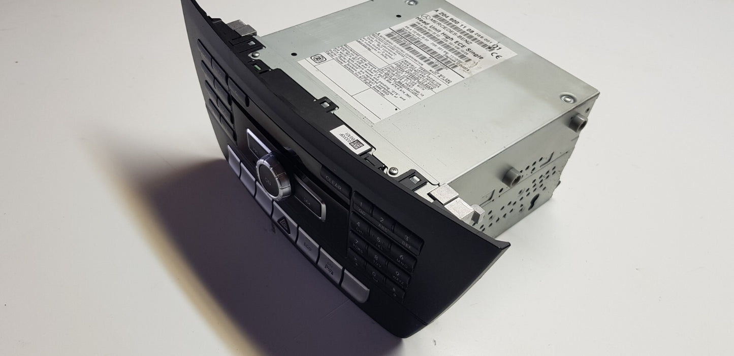 Mercedes W204 Headunit Comand Navigation A 2049001108 A 2049012203 mit PIN Code