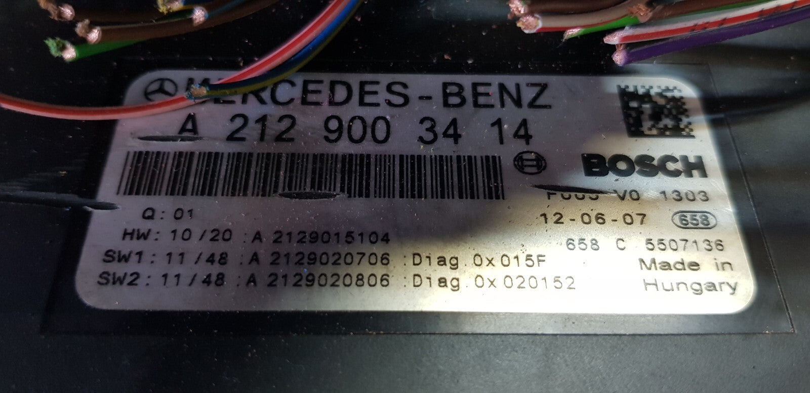 Mercedes W204 W212 SAM Steuergerät Sicherungskasten A 2129003414 A 2129015104