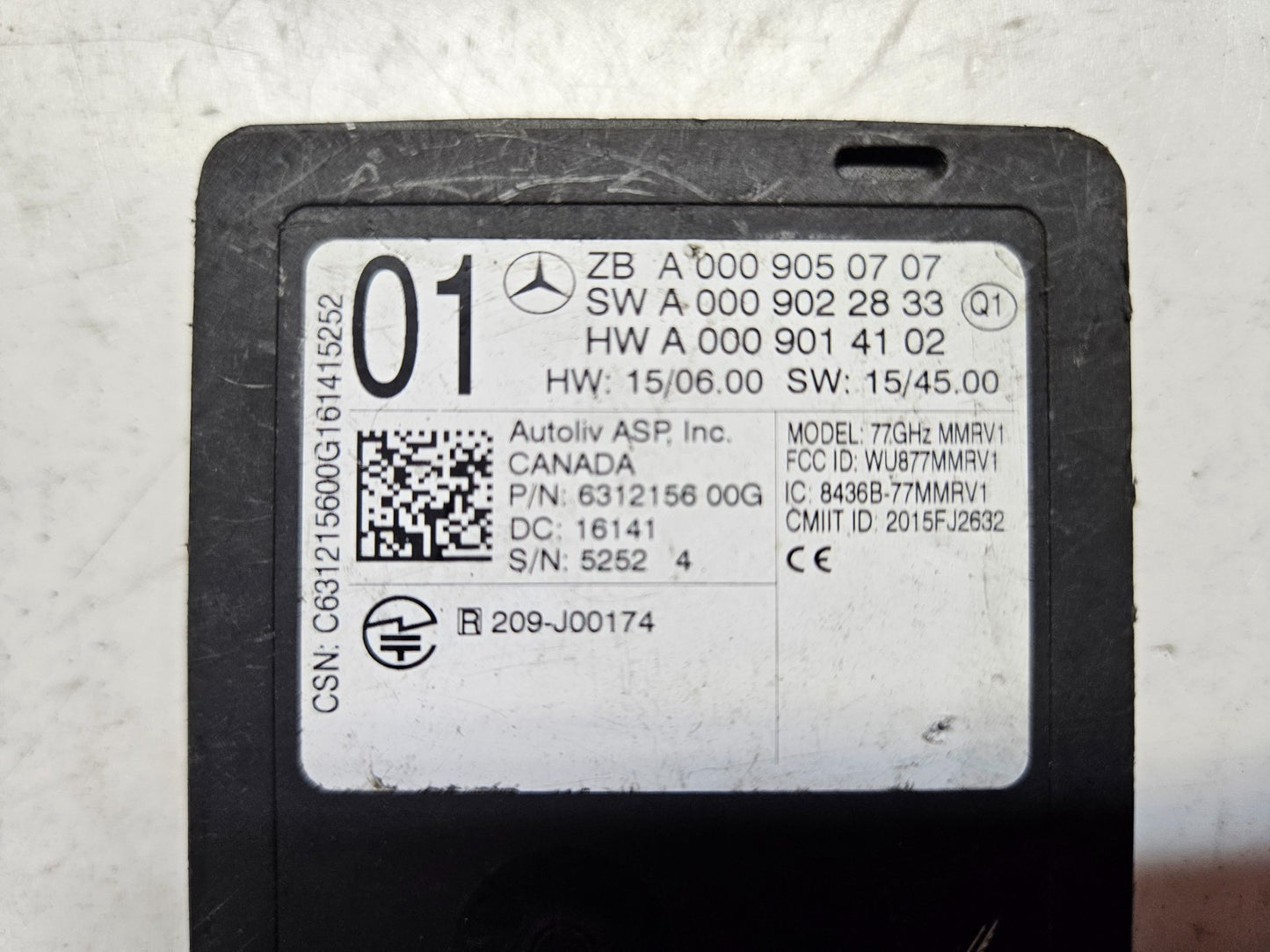 Mercedes Distronic Totwinkel Radarsensor A 0009050707 A 0009014102 ♻️