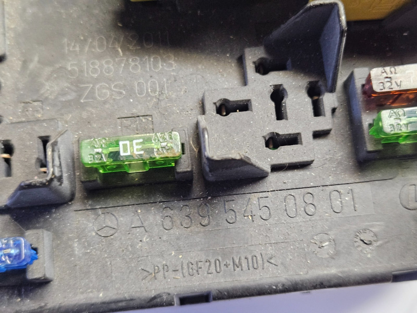 Mercedes W639 Sicherungskasten Steuergerät 6399000800 A 6395450801 ♻️ #2