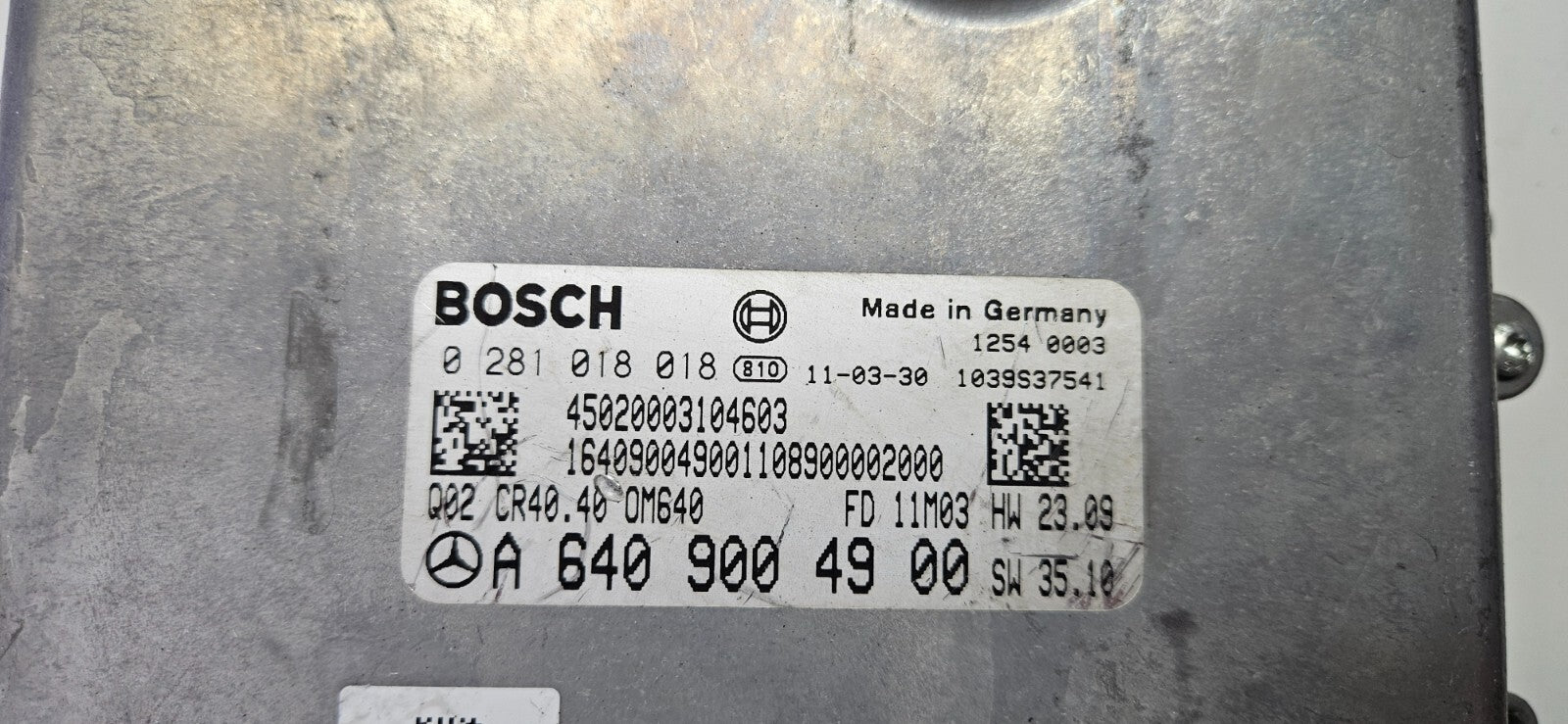 Mercedes Motorsteuergerät Steuergerät A 6409004900 0281018018