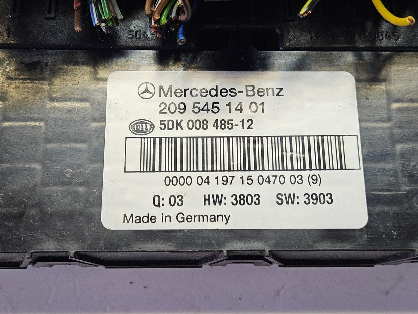 Mercedes C W203 Sicherungskasten Steuergerät 2095451401 5DK008485-12 ♻️ #2