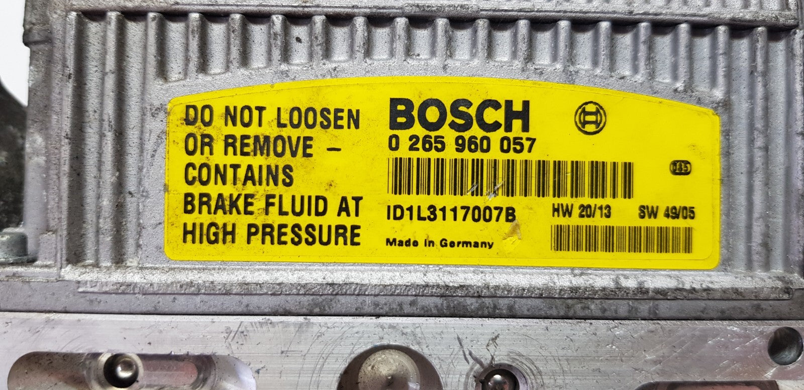 Mercedes SL SBC ABS Hydraulikblock Pumpe Steuergerät A 0094312512 0265960057