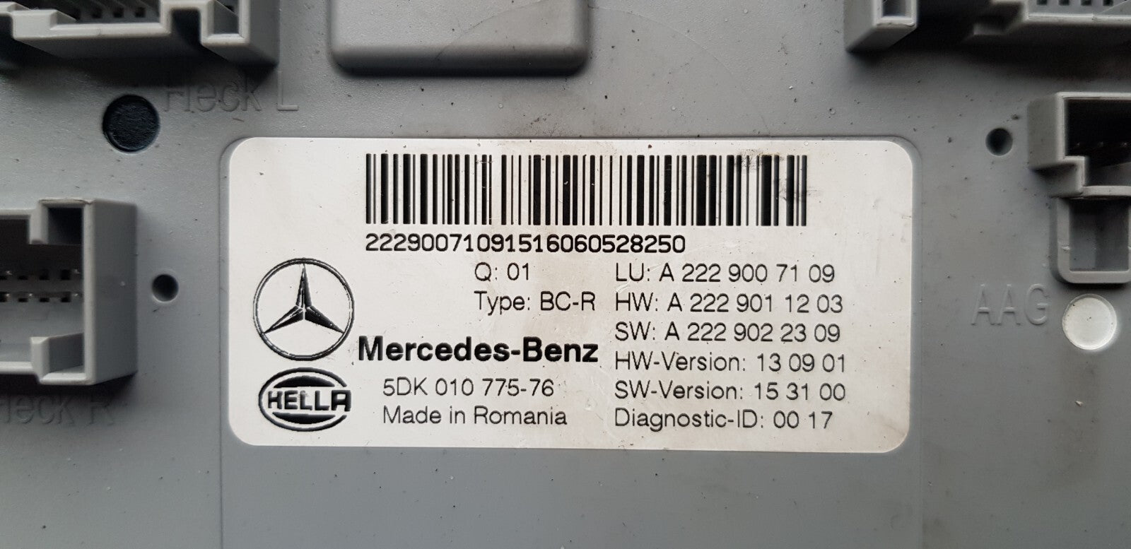 Mercedes W205 W253 SAM Steuergerät A 2229007109 A 2229011203