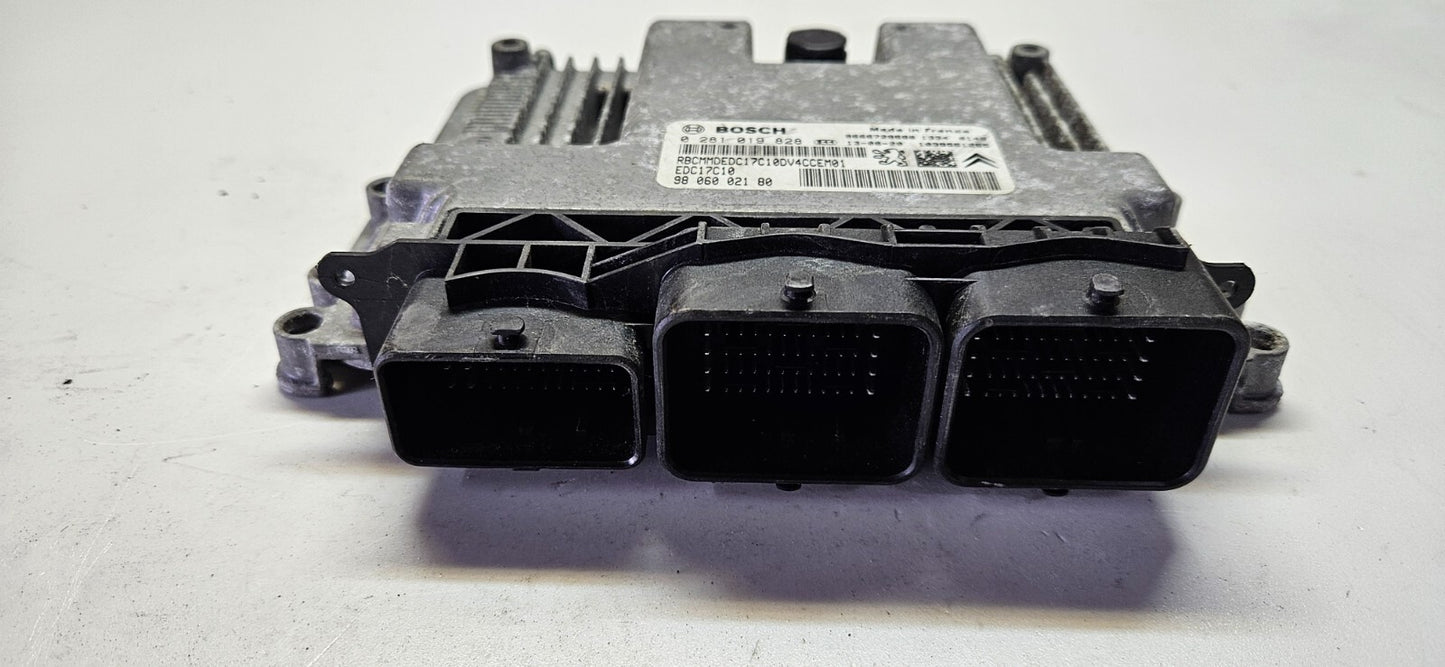 Peugeot Citroen Motorsteuergerät Steuergerät 0281019828 9806002180