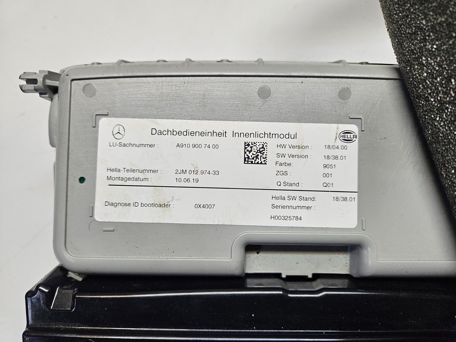 Mercedes Sprinter W907 Dachbedieneinheit A 9109007400 18/04.00 18/38.01 ♻️