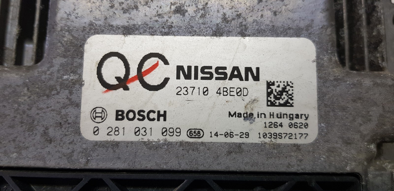 Nissan Motorsteuergerät Steuergerät 23710 4BE0D 0281031099