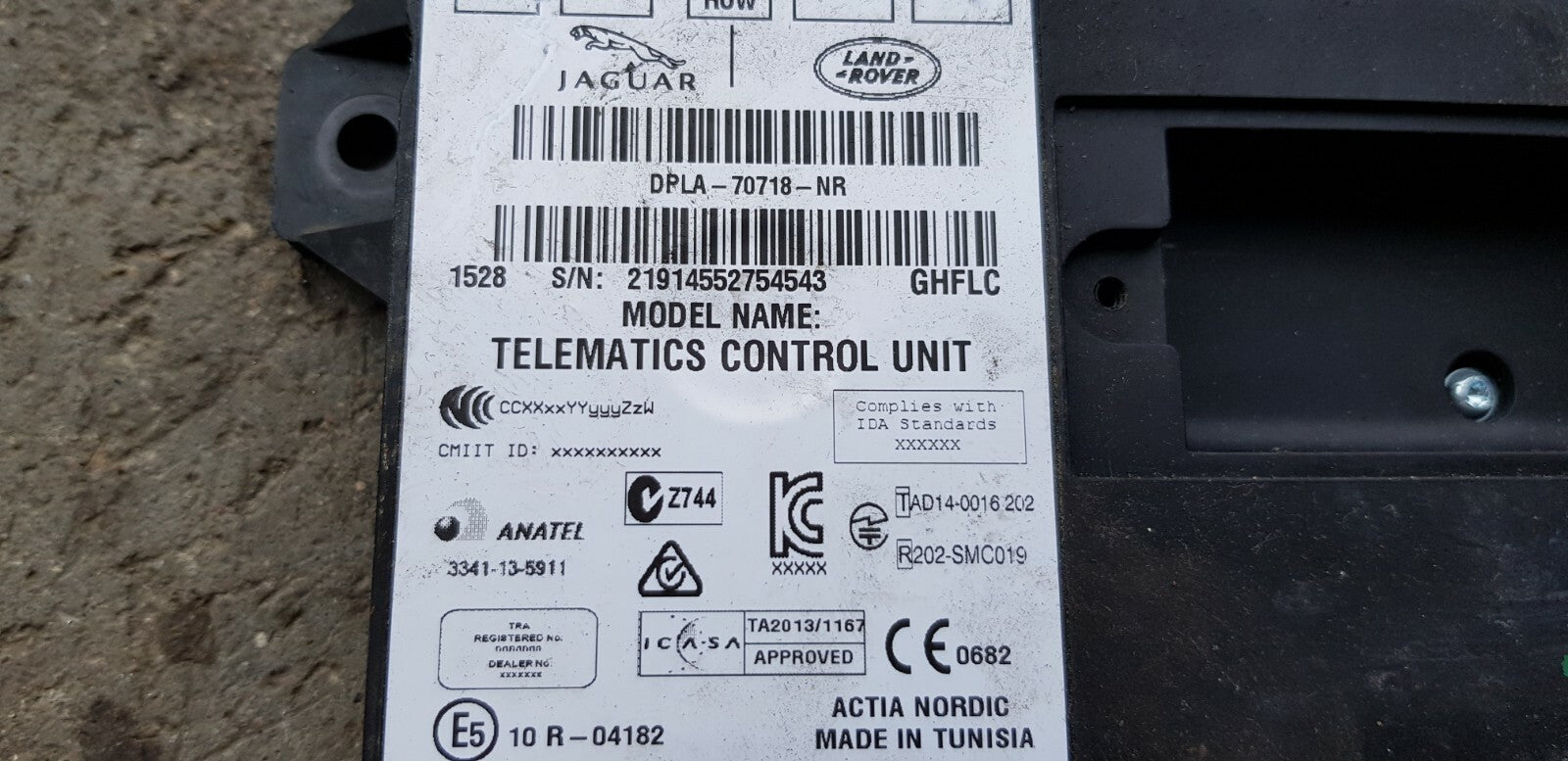 Jaguar Land Rover Telematics Steuergerät DPLA-70718-NR