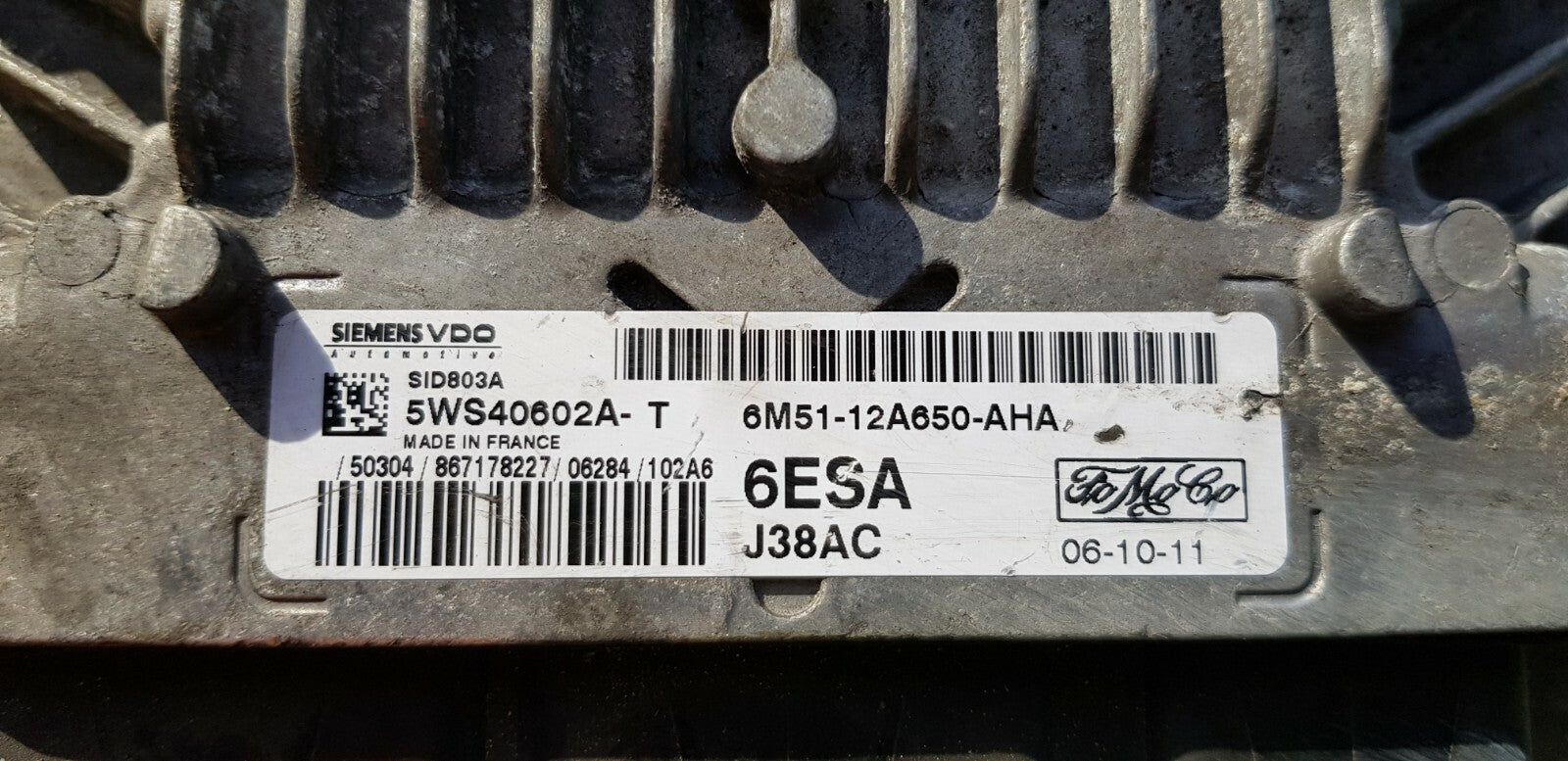 Ford Motorsteuergerät Steuergerät 6M51-12A650-AHA 5WS40602A-T