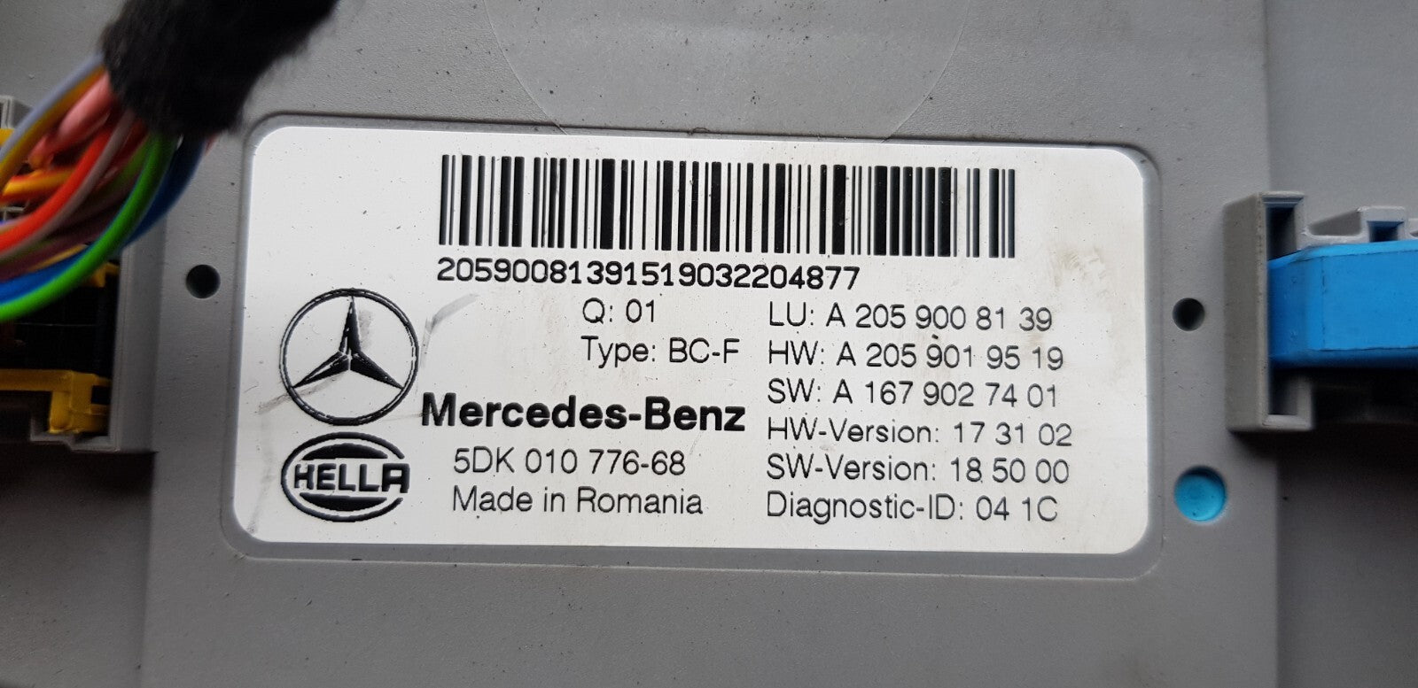 Mercedes W205 SAM Steuergerät A 2059008139 A 2059019519
