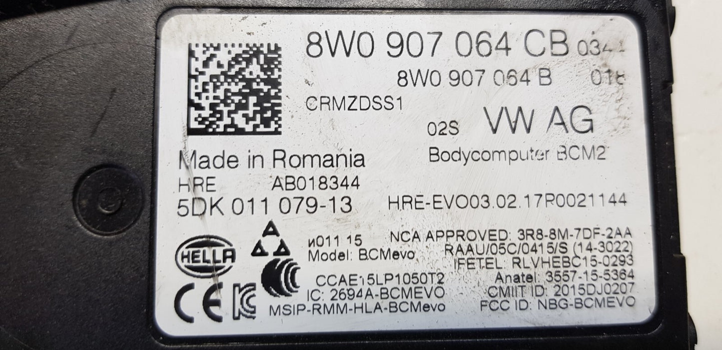 Audi Komfortsystem BCM2 Steuergerät 8W0907064CB ♻️
