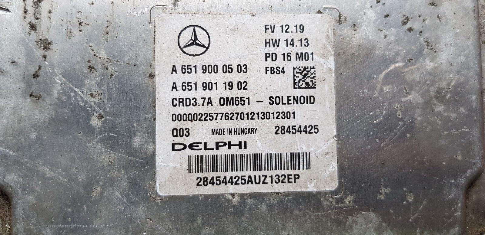 Mercedes W212 Motorsteuergerät Steuergerät A 6519000503 A 6519011902