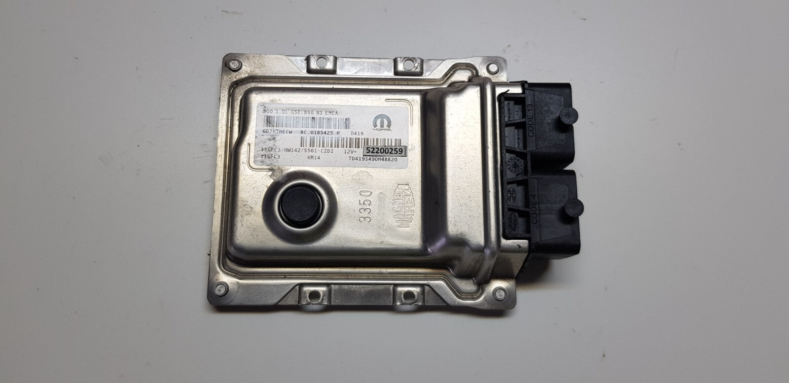 Fiat 500 Motorsteuergerät Steuergerät 52200259 11GFC3 HW142 PLUG & PLAY