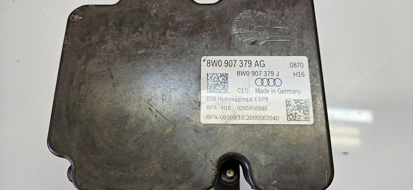 Audi ABS Hydraulikblock Pumpe Steuergerät 8W0907379AG 8W0614517AK 0265956840