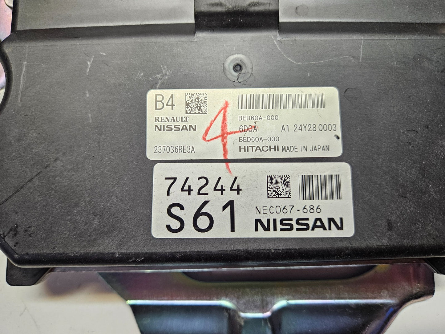 Nissan Motorsteuergerät Steuergerät 237036RE3A NEC067-686 BED60A-000 ♻️