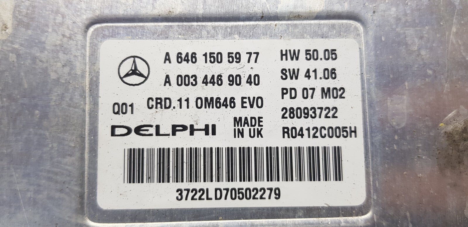 Mercedes Motorsteuergerät Steuergerät A 6461505977 A 0034469040
