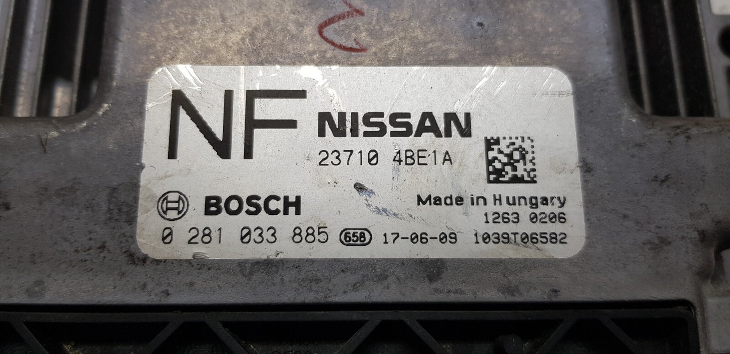 Nissan X-Trail Motorsteuergerät Steuergerät 23710 4BE1A 0281033885