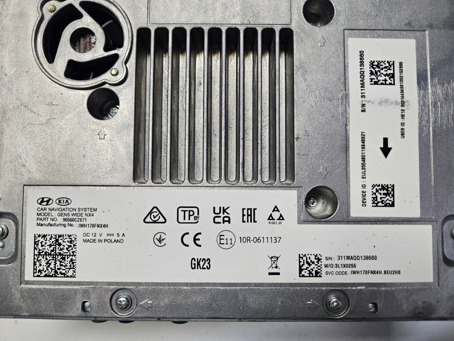 Hyundai Tucson Navigationsgerät Multimedia Headunit Steuergerät 96560CZ071 ♻️