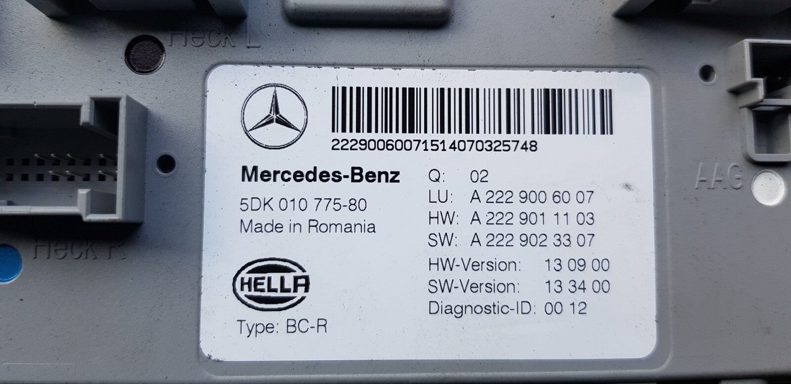 Mercedes W205 SAM Steuergerät A 2229006007 A 2229011103