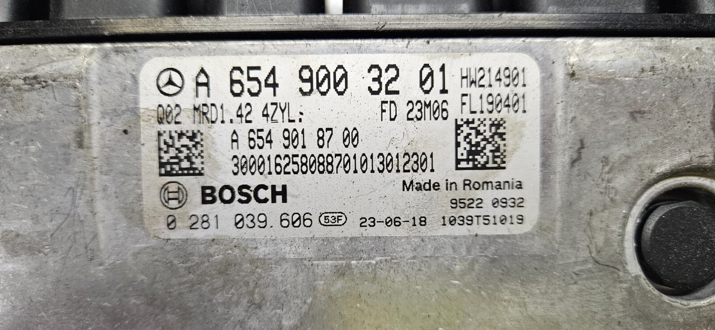 Mercedes Sprinter Motorsteuergerät Steuergerät A 6549003201 0281039606