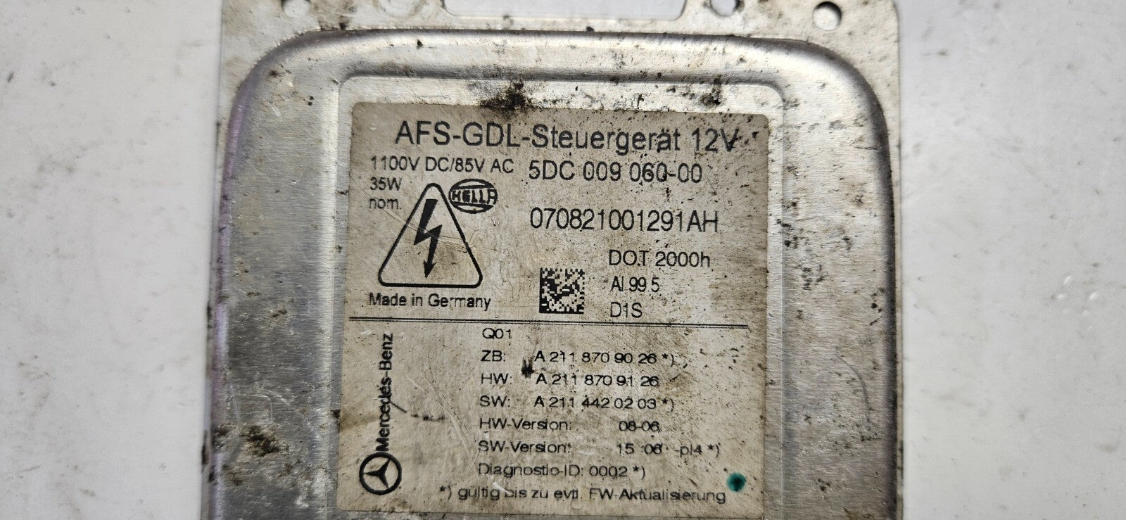 Mercedes Vorschaltgerät Xenon Steuergerät A 2118709026 A 2118709126 ♻️