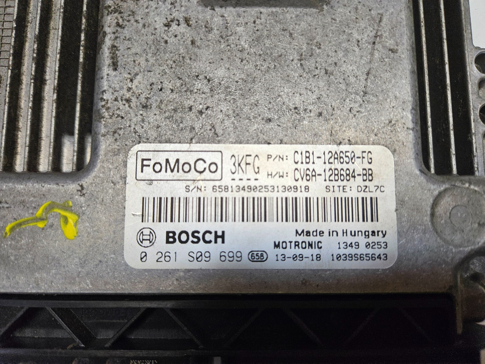 Ford Motorsteuergerät Steuergerät C1B1-12A650-FG 0261S09699 MED17.0.1 ♻️