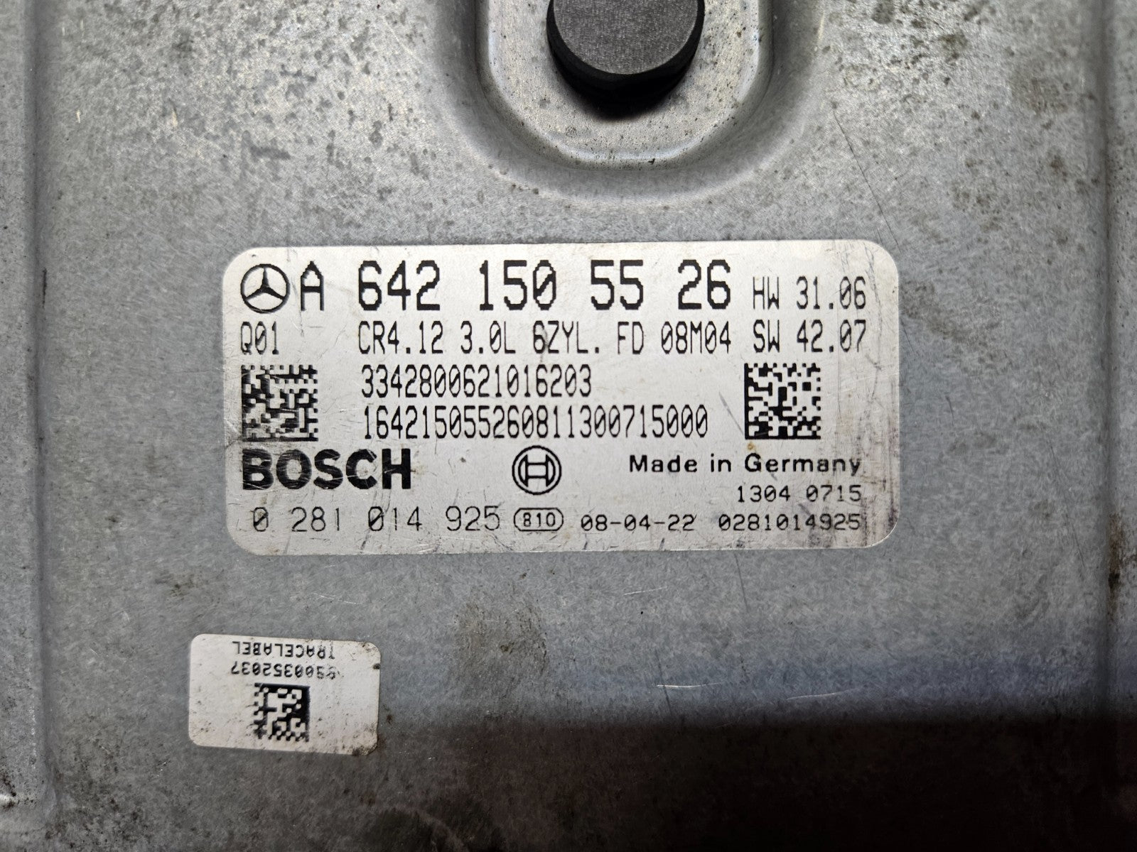 Mercedes Motorsteuergerät A 6421505526 0281014925 EDC16CP31 ♻️ ZURÜCKGESETZT