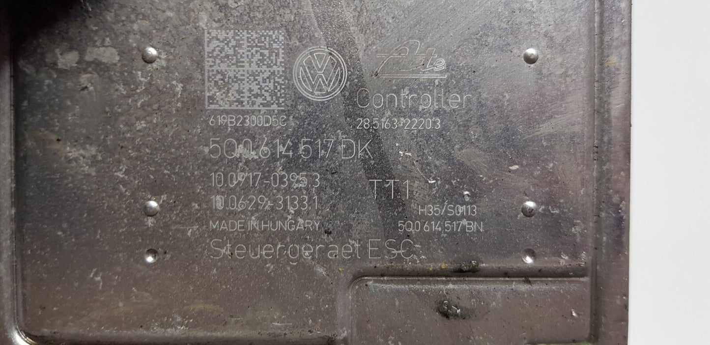 Audi VW Skoda ABS Hydraulikblock Pumpe Steuergerät 5Q0614517DK 10.0917-0395.3