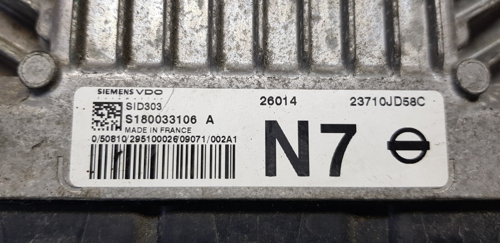 Nissan Motorsteuergerät Steuergerät 23710JD58C S180033106A