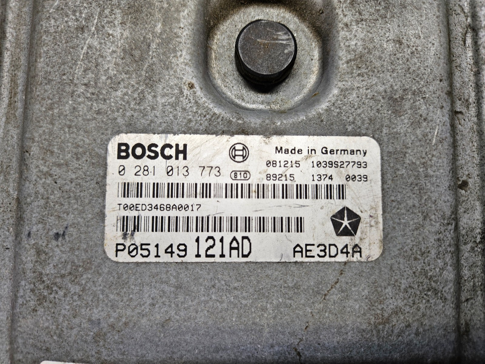 Chrysler 300C Motorsteuergerät Steuergerät P05149121AD 0281013773 EDC16CP31 ♻️