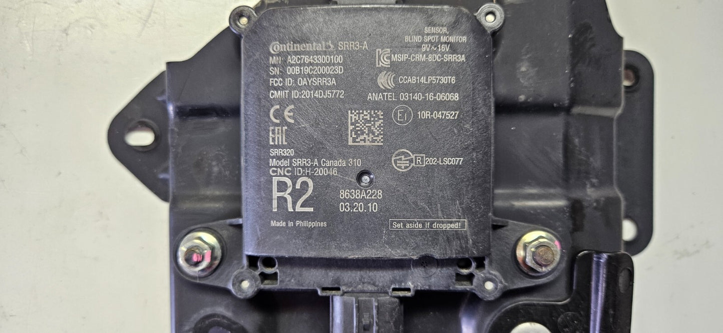 Mitsubishi Outlander Blind Spot Monitor Sensor Rechts 8638A228 SRR3-A ♻️