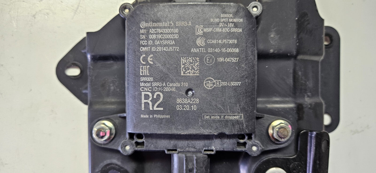 Mitsubishi Outlander Blind Spot Monitor Sensor Rechts 8638A228 SRR3-A ♻️