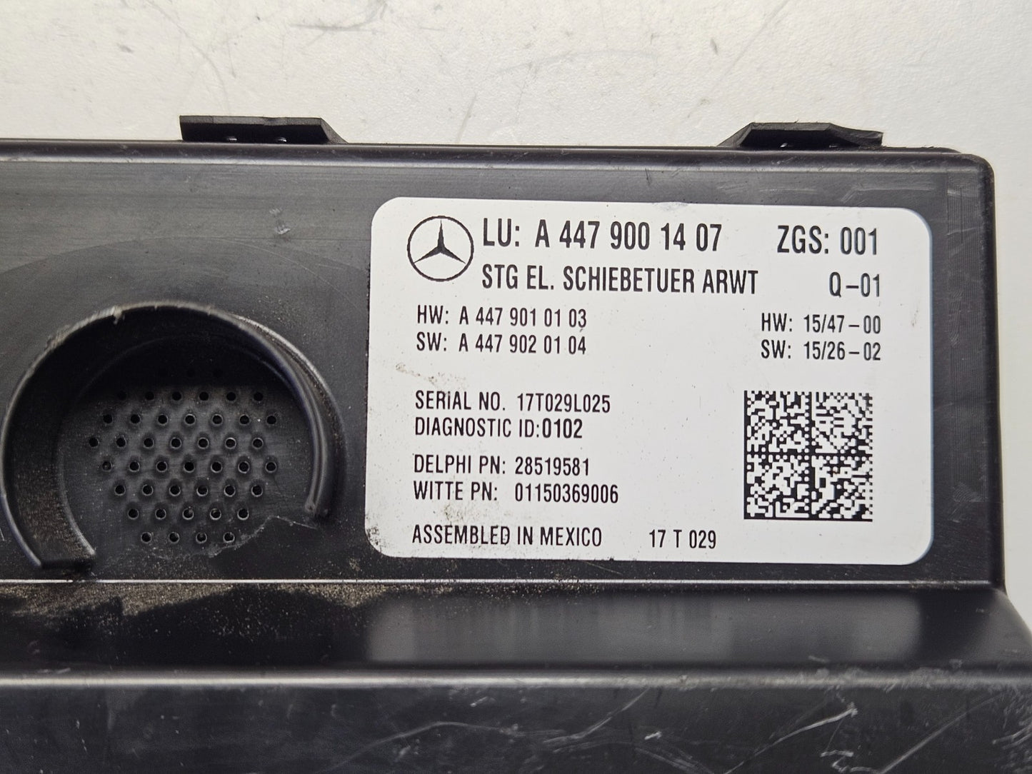 Mercedes W447 Schiebetürsteuergerät Steuergerät A 4479001407 A 4479010103 ♻️