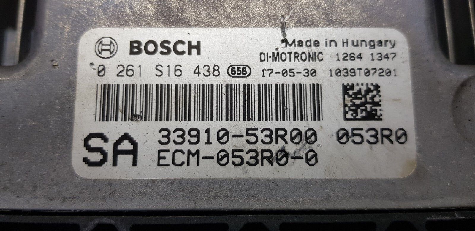 Suzuki Swift Motorsteuergerät Steuergerät 0261S16438 33910-53R00