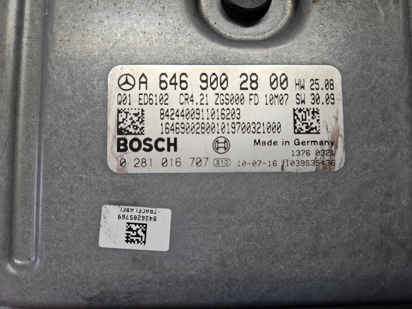 Mercedes Vito Viano Motorsteuergerät A 6469002800 0281016707 ♻️ ZURÜCKGESETZT