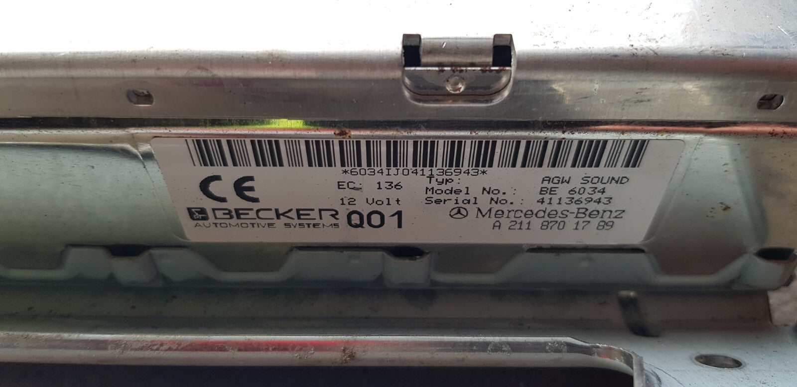 Mercedes W211 W219 Verstärker Audiosteuergerät A 2118701789 BE 6034