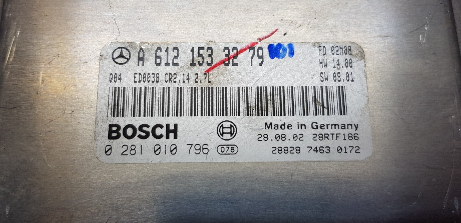 Mercedes Motorsteuergerät Steuergerät A 6121533279 0281010796 PLUG&PLAY