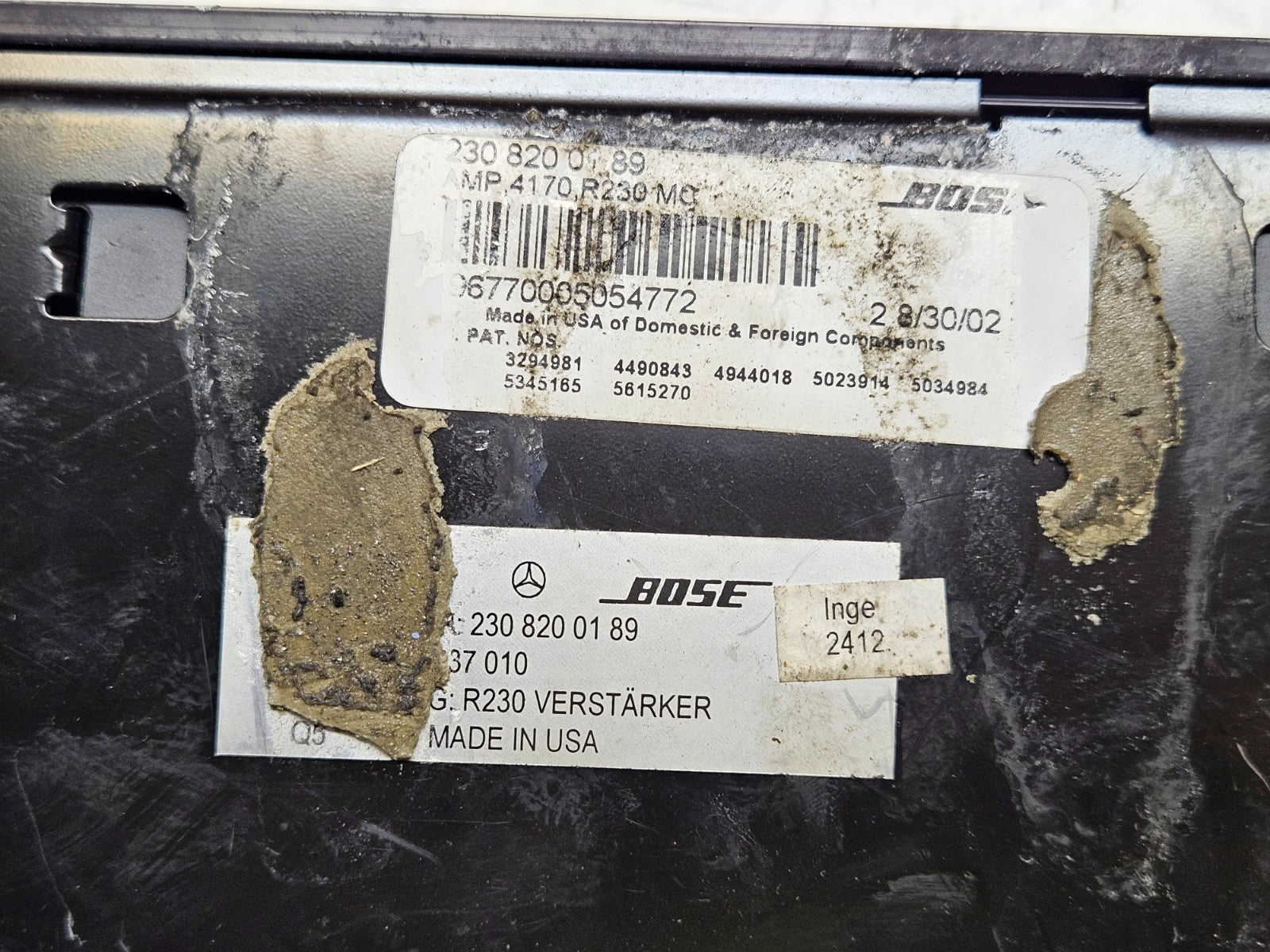 Mercedes SL R230 Bose Verstärker A 2308200189 ♻️
