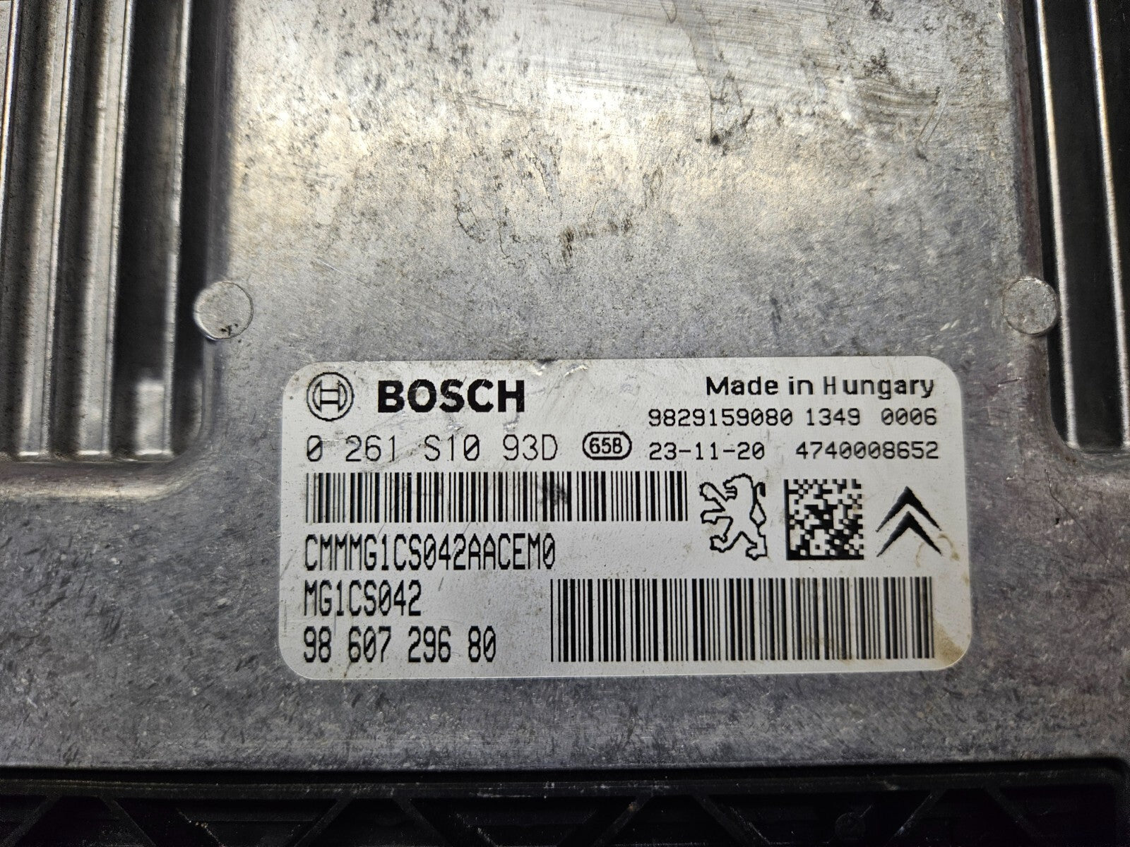 PSA Motorsteuergerät Steuergerät 0261S1093D 9860729680 MG1CS042 ♻️ IMMO OFF