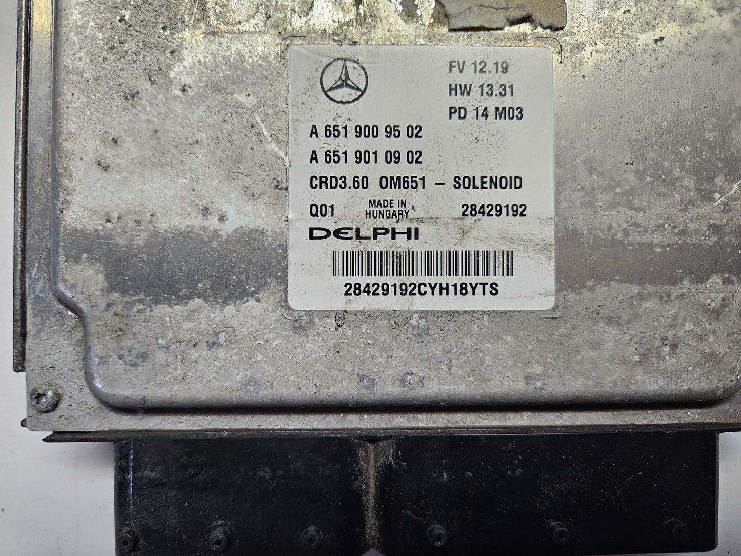 Mercedes Motorsteuergerät Steuergerät A 6519009502 A 6519010902 ♻️