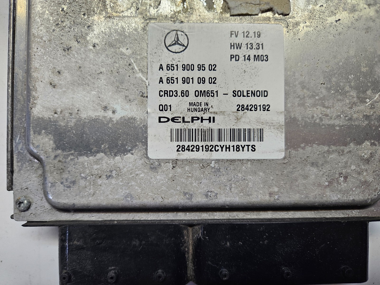 Mercedes Motorsteuergerät Steuergerät A 6519009502 A 6519010902 ♻️