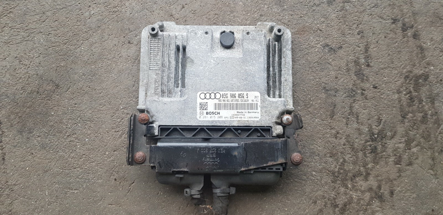 Audi A3 Motorsteuergerät Steuergerät 03G906056S 0281015208 mit PIN CODE