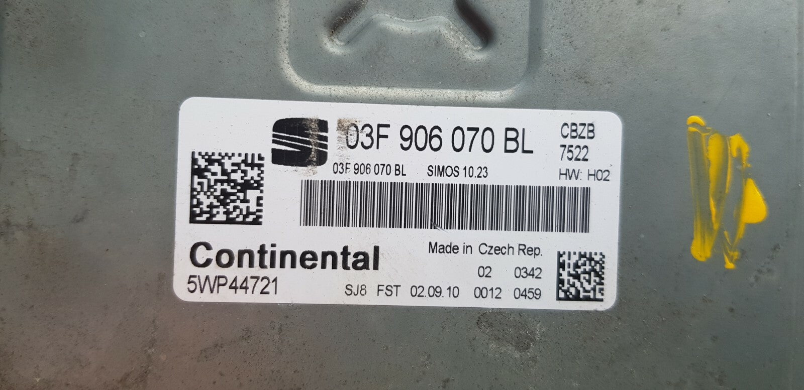Seat Ibiza Motorsteuergerät Steuergerät 03F906070BL 5WP44721