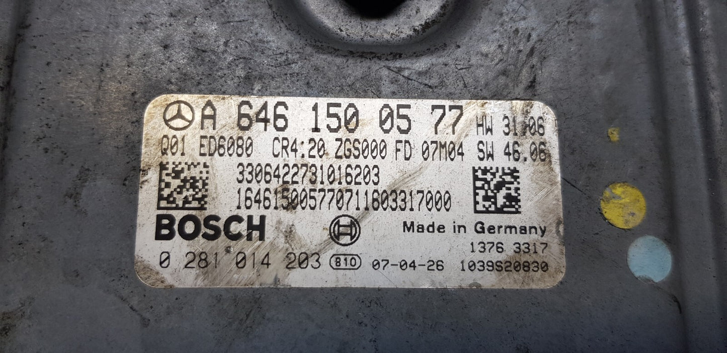 Mercedes Motorsteuergerät Steuergerät A 6461500577 0281014203 PLUG & PLAY