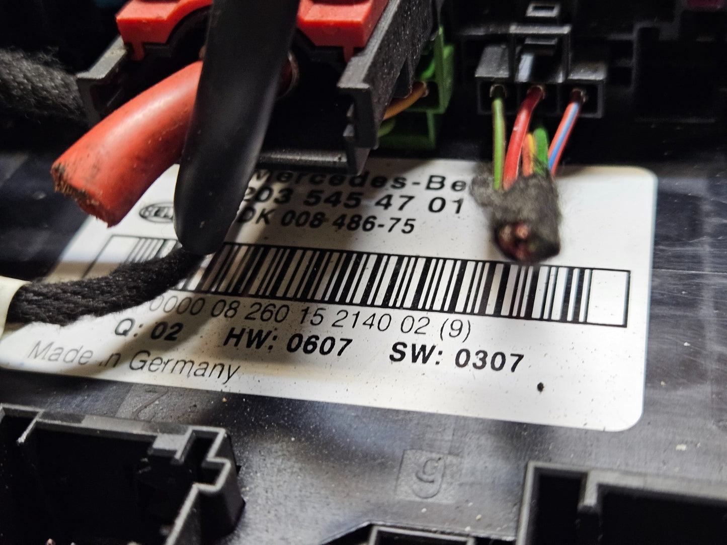 Mercedes C CLK Sicherungskasten SAM Steuergerät 2035454701 5DK008486-75 ♻️ #2